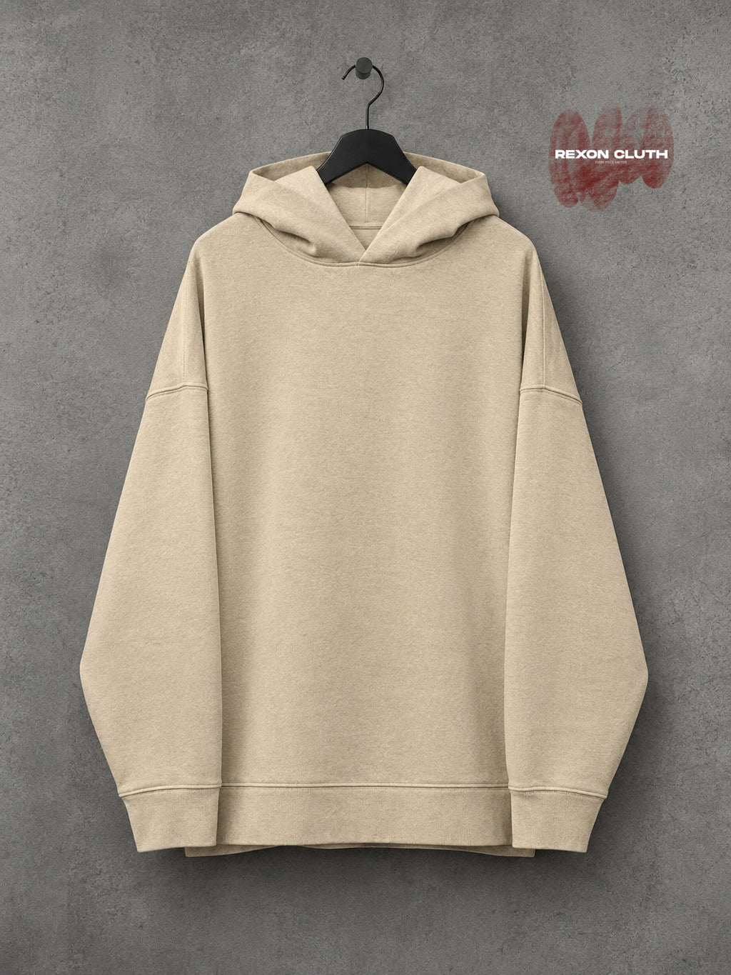 Minimalist Sand Beige Essential Hoodie — Timeless Everyday Comfort