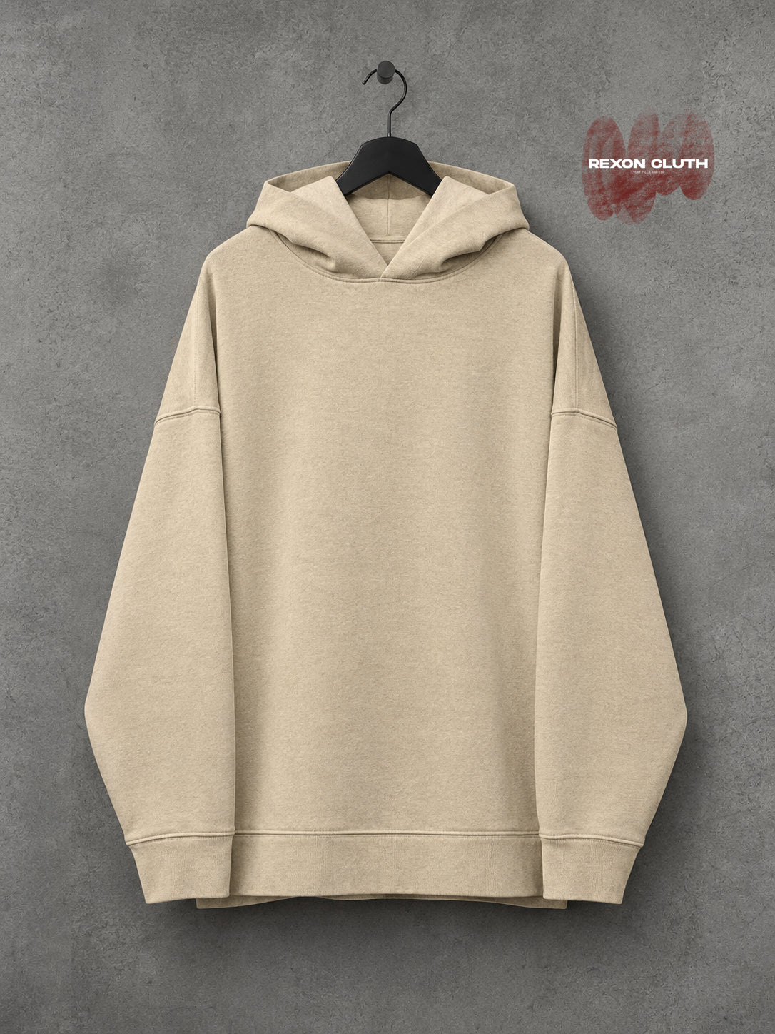 Minimalist Sand Beige Essential Hoodie — Timeless Everyday Comfort