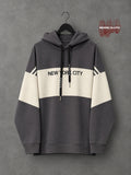 New York City Contrast Panel Pullover Hoodie