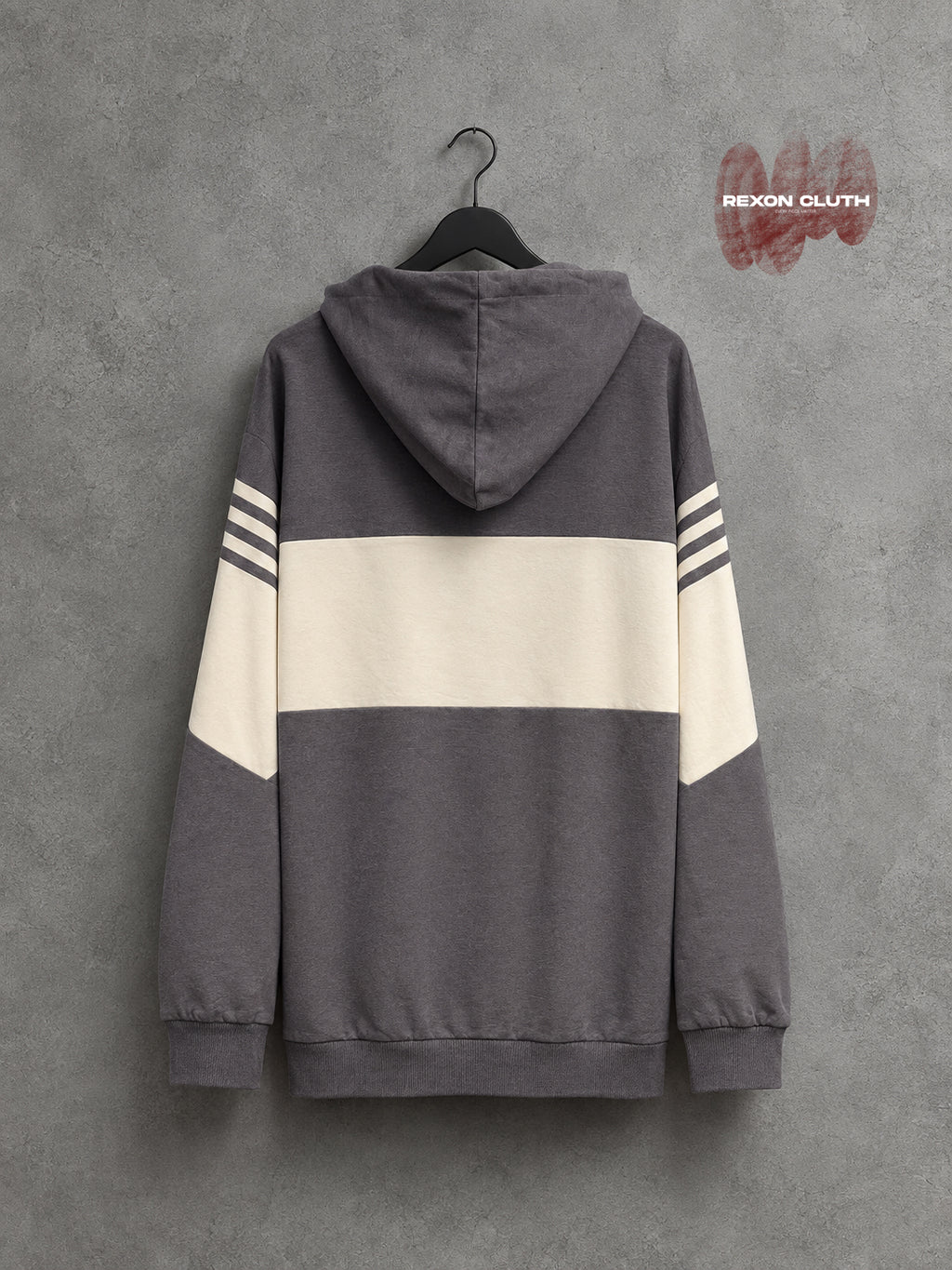 New York City Contrast Panel Pullover Hoodie