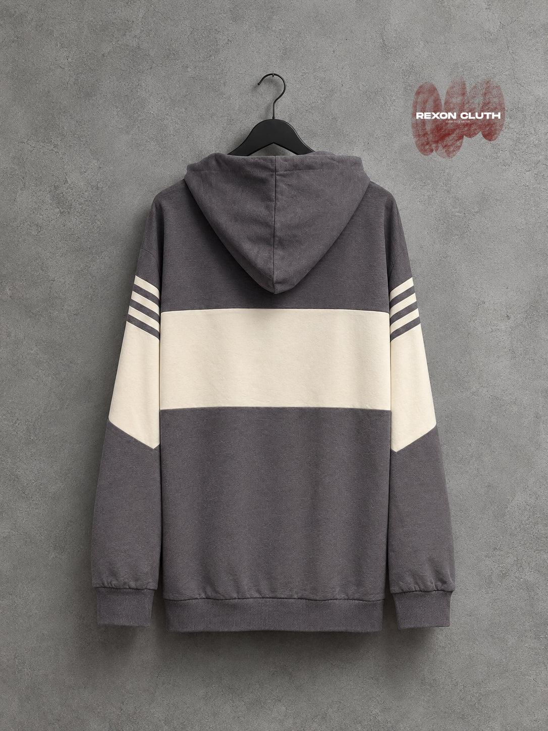 New York City Contrast Panel Pullover Hoodie