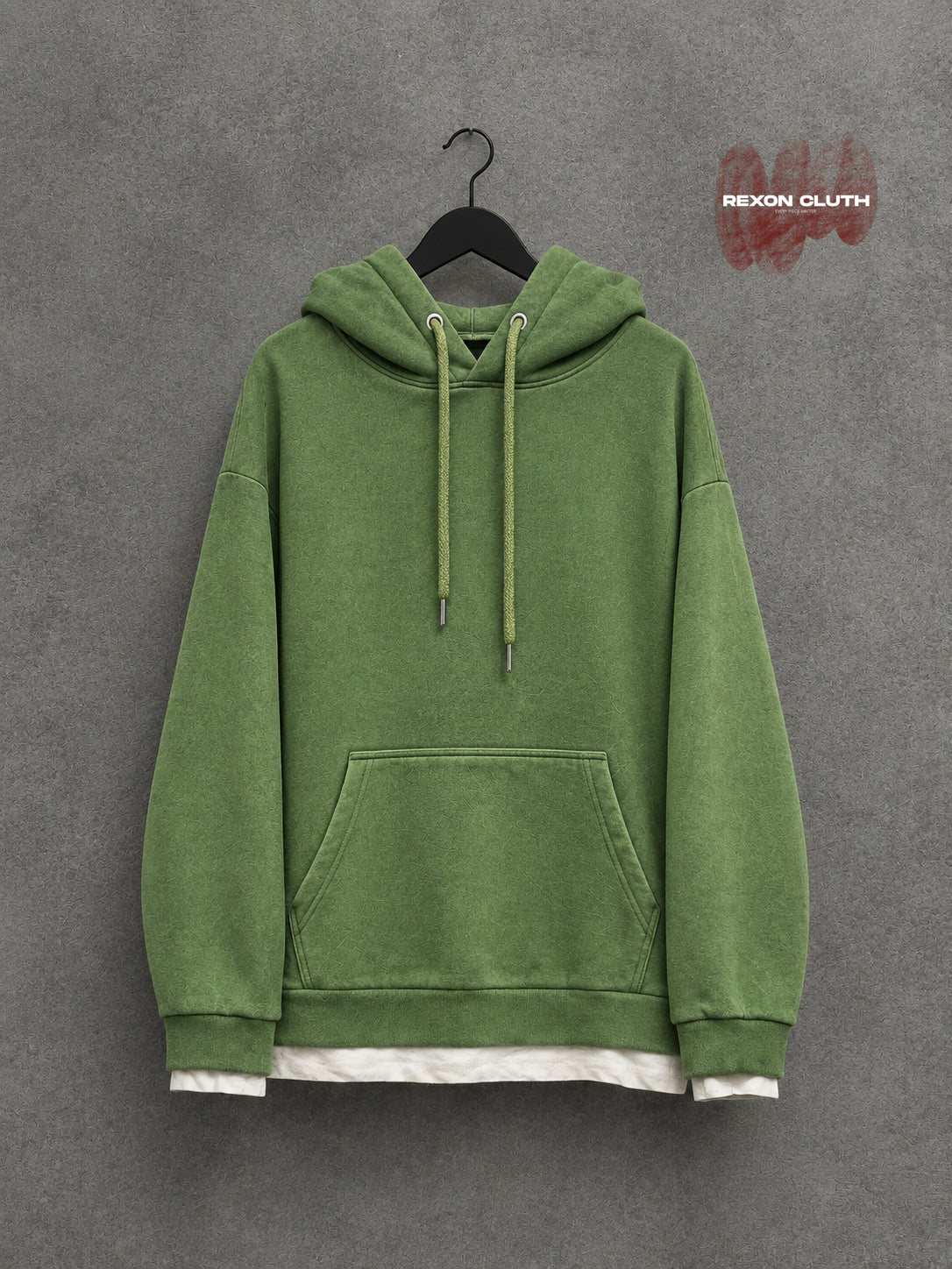 Olive Green Essential Pullover Hoodie