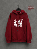 Burgundy “Stay Rogue” Graphic Streetwear Hoodie