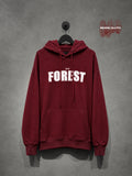 Burgundy Forest Varsity Streetwear Hoodie