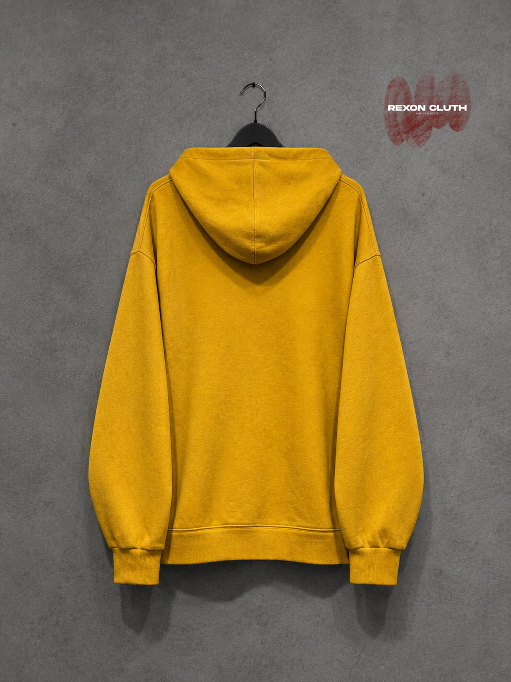 Golden Yellow “I’m Lovin’ It” Graphic Pullover Hoodie