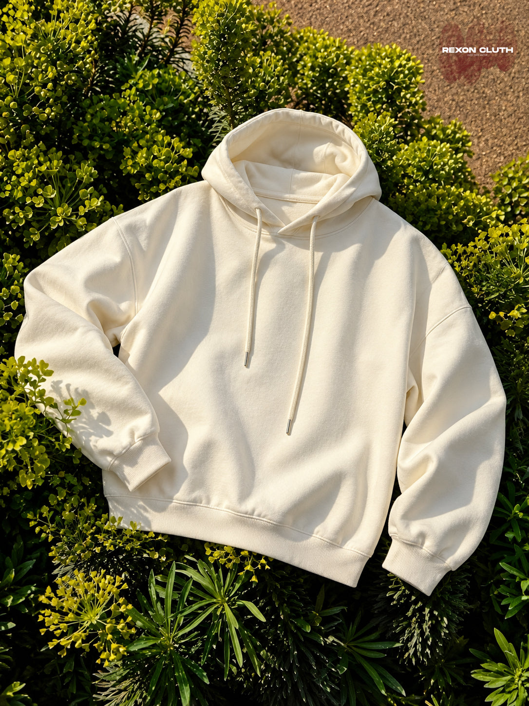 Ivory Cloud Oversized Hoodie – Minimalist Essential