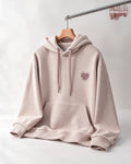 Blush Pink Heart Emblem Oversized Hoodie – Premium Minimalist Hoodie
