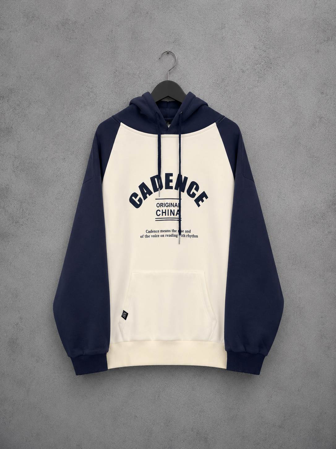 Navy & Cream Hoodie